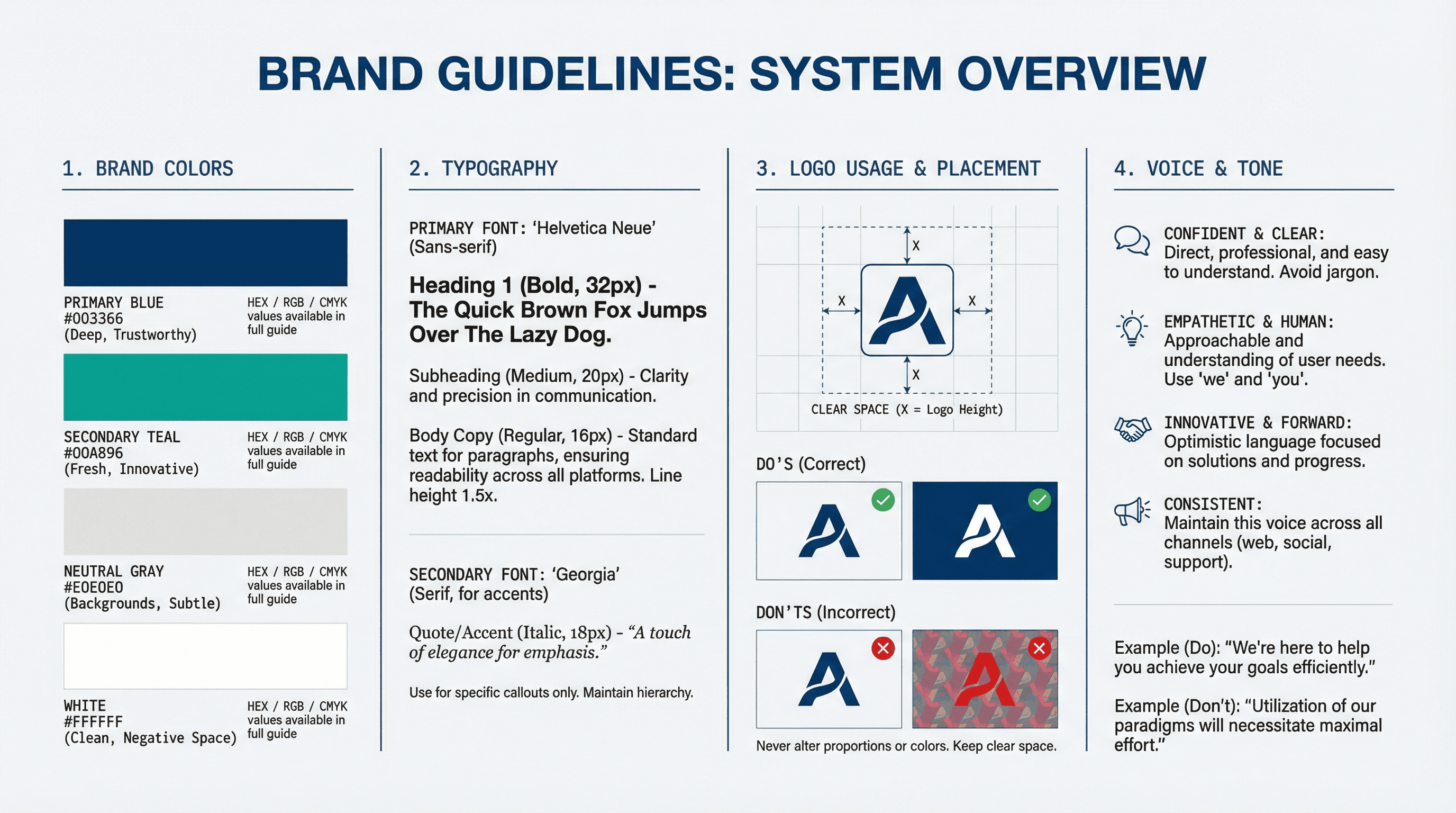 Brand Guidelines Overview - Variation 4