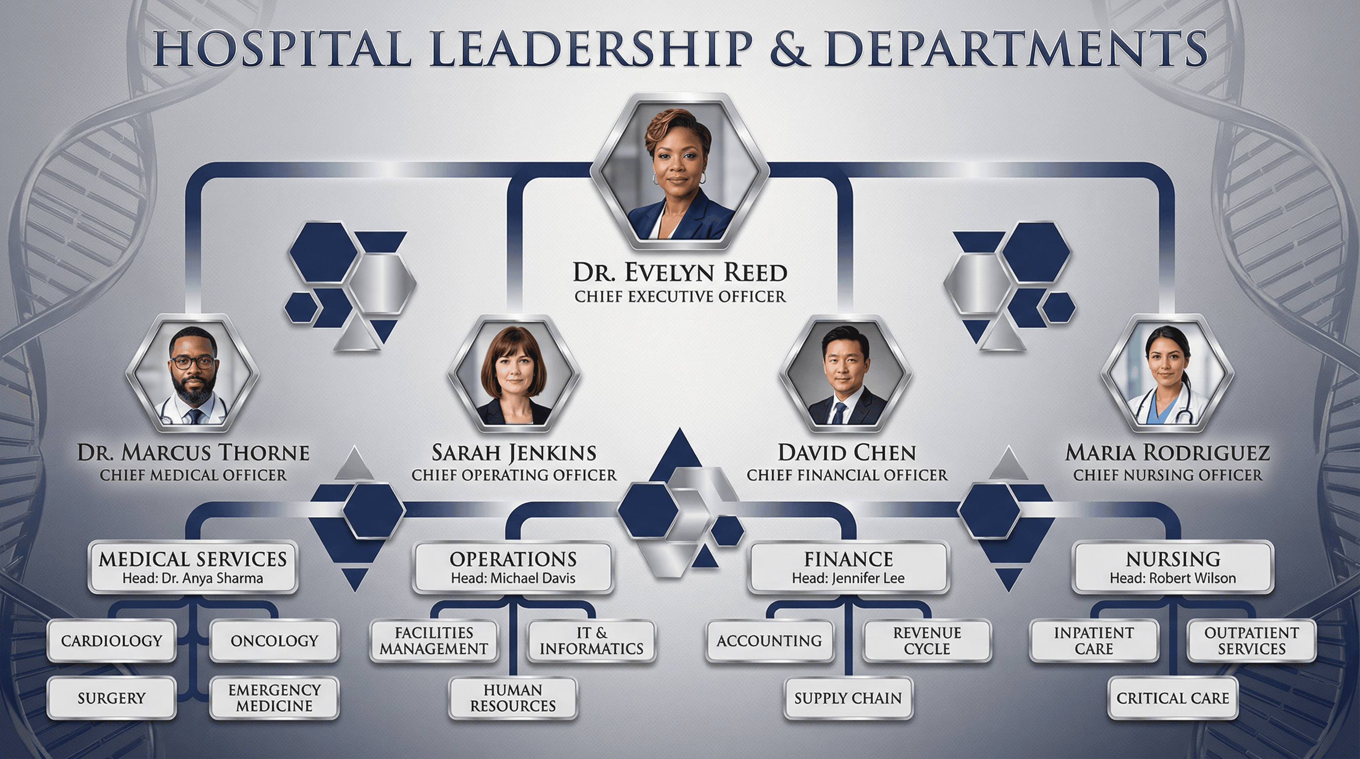 Hospital Org Structure - Variation 2