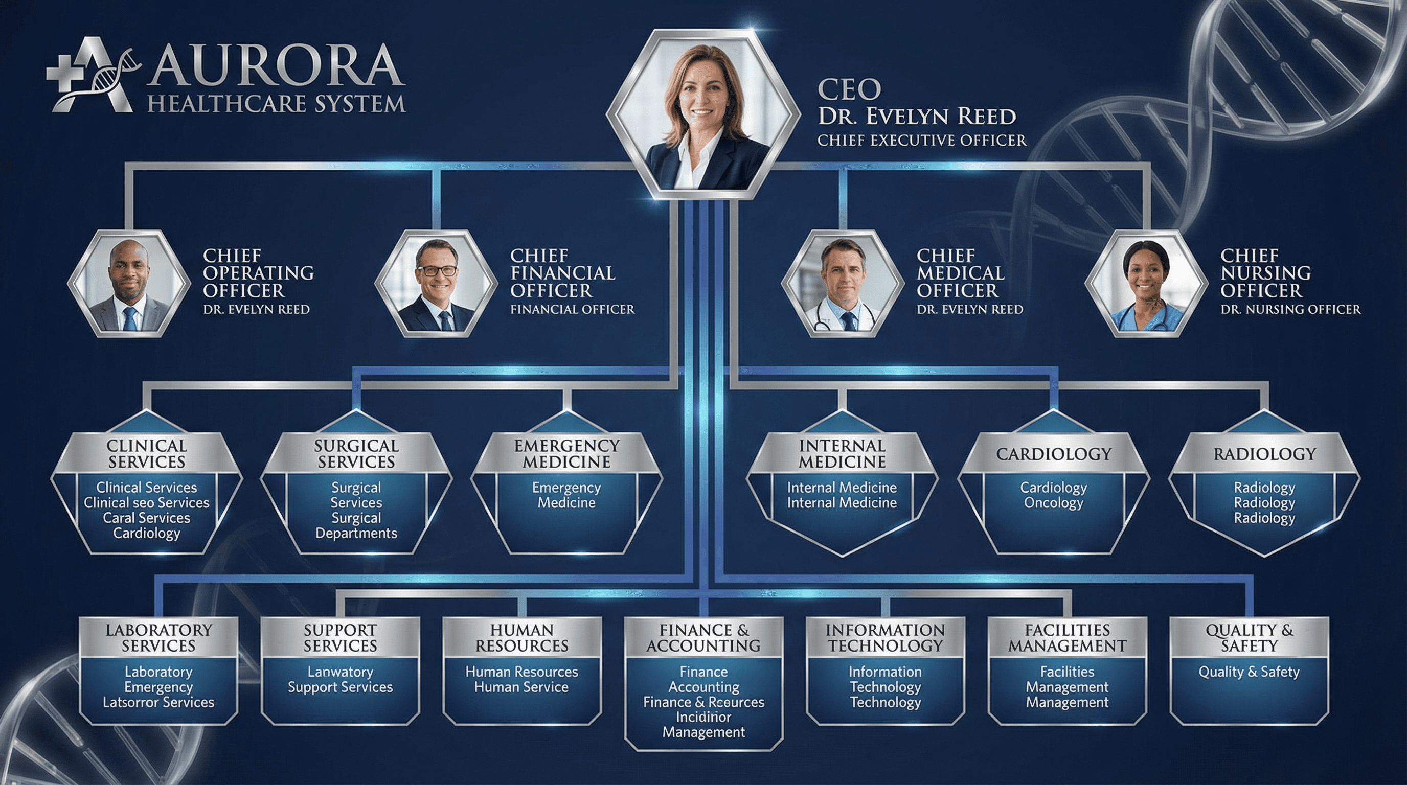 Hospital Org Structure - Variation 4