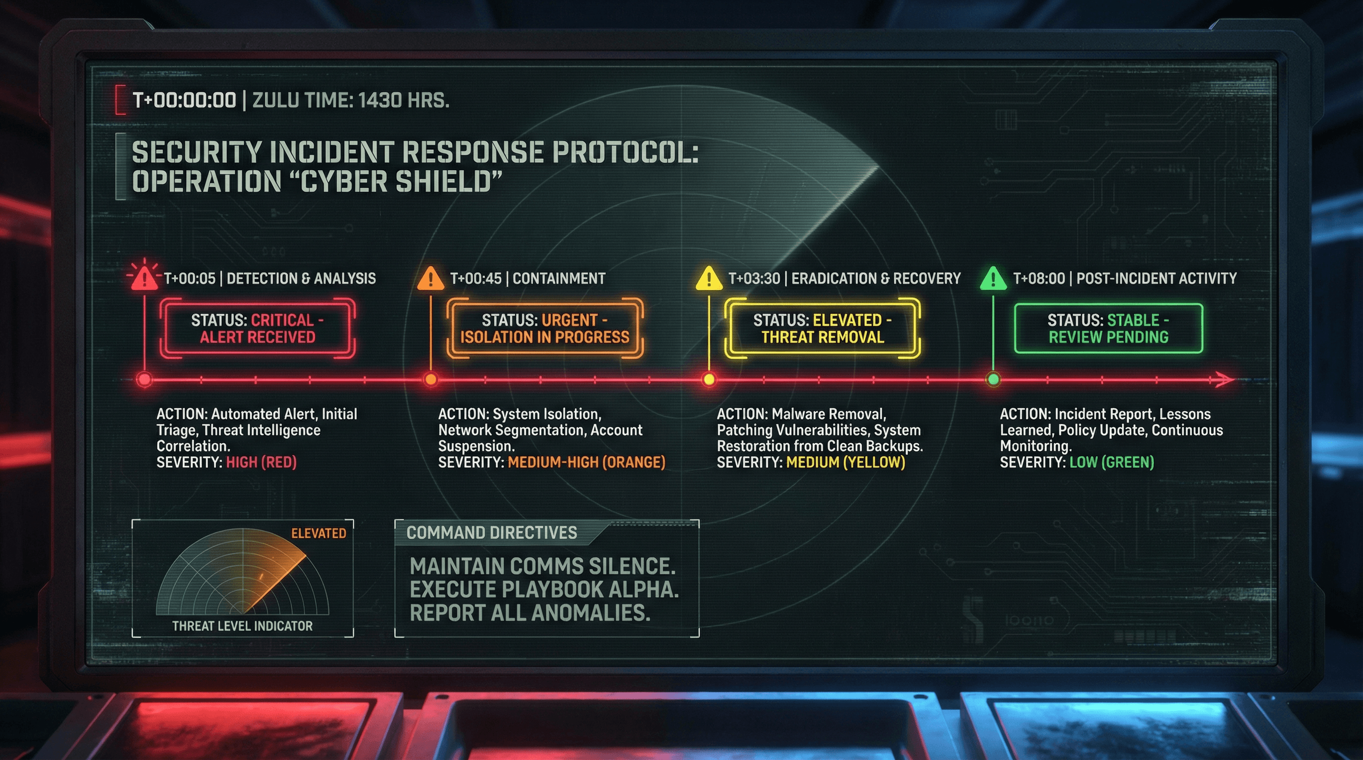 Incident Response Timeline - Variation 3