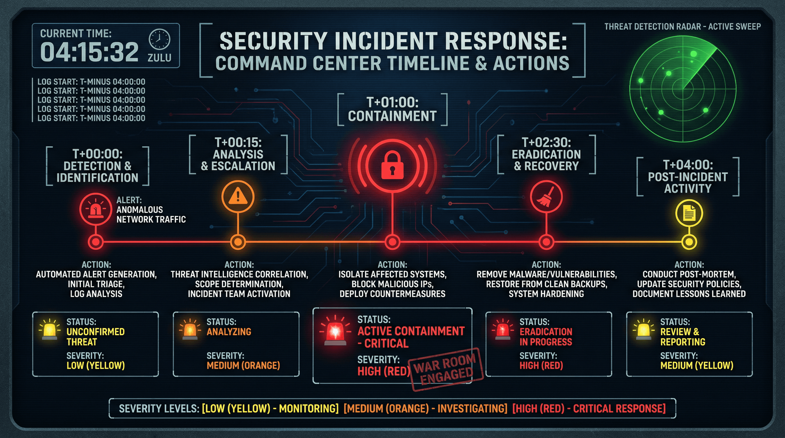Incident Response Timeline - Variation 4