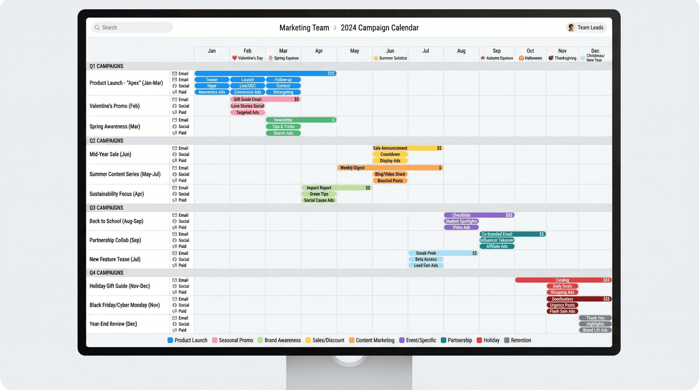 Marketing Campaign Calendar - Variation 3
