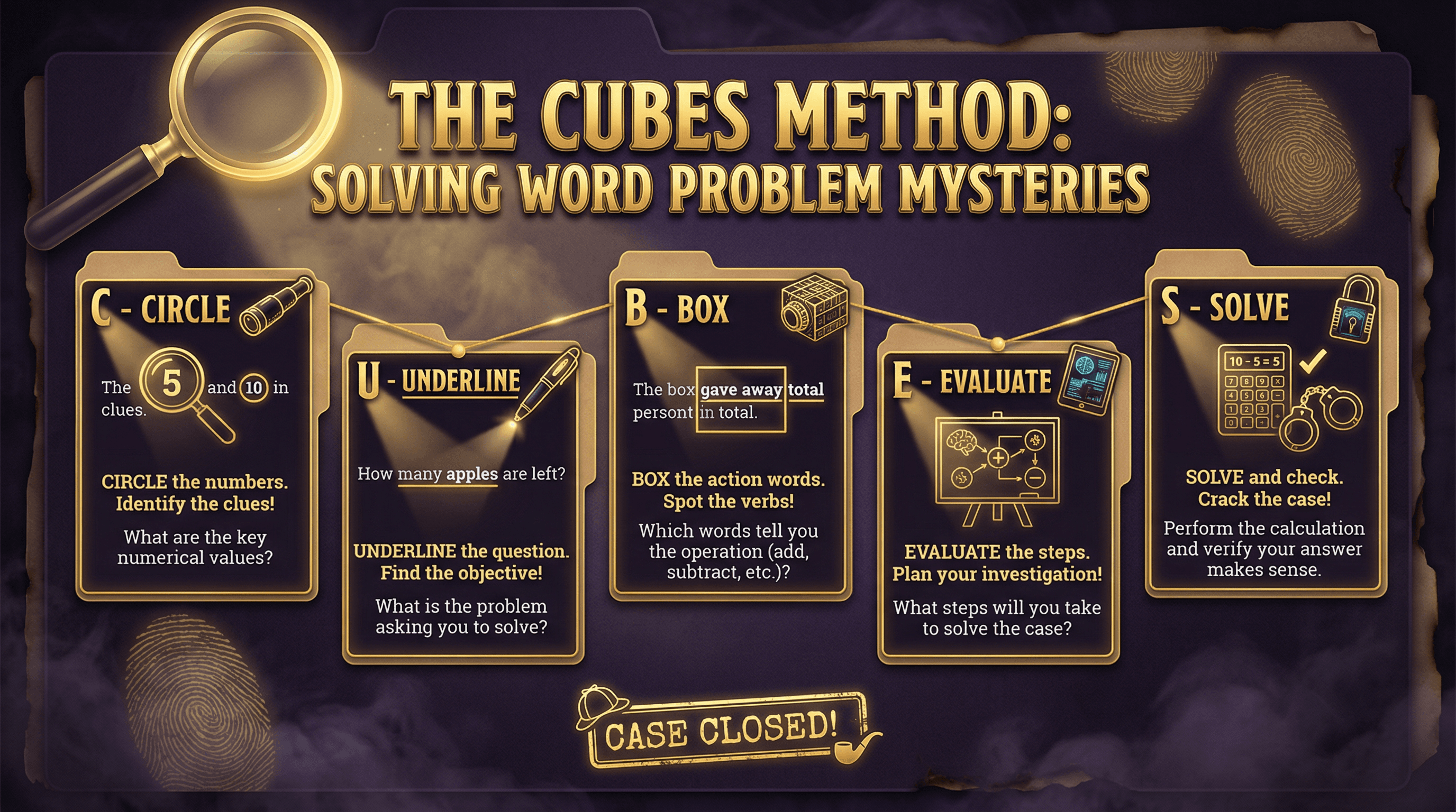 Math Word Problem Strategy - Variation 3