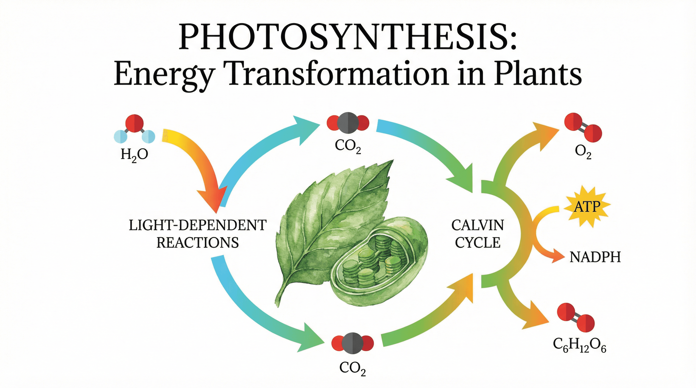 Photosynthesis Process Diagram - Variation 2