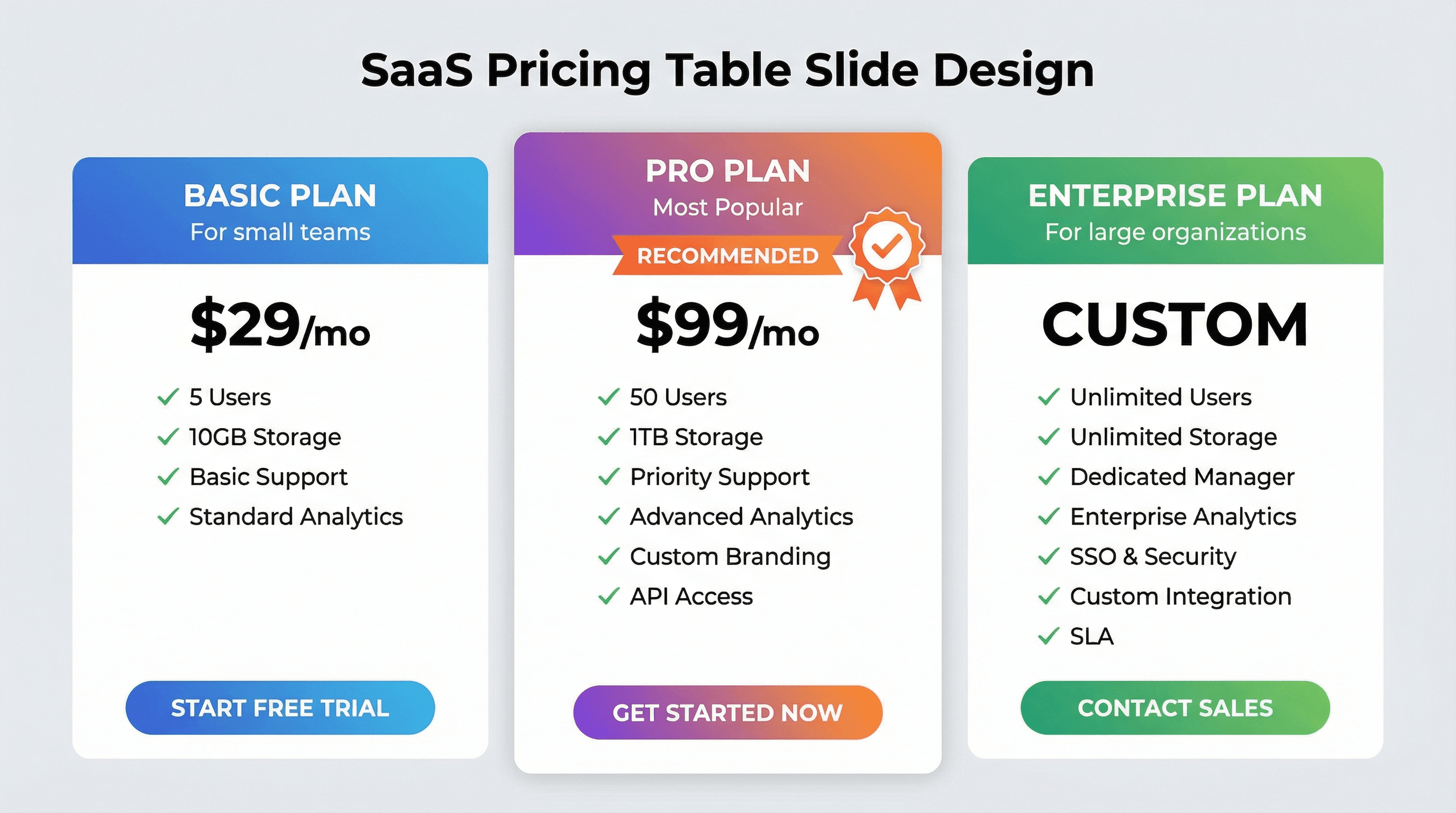 Pricing Comparison Table - Variation 3
