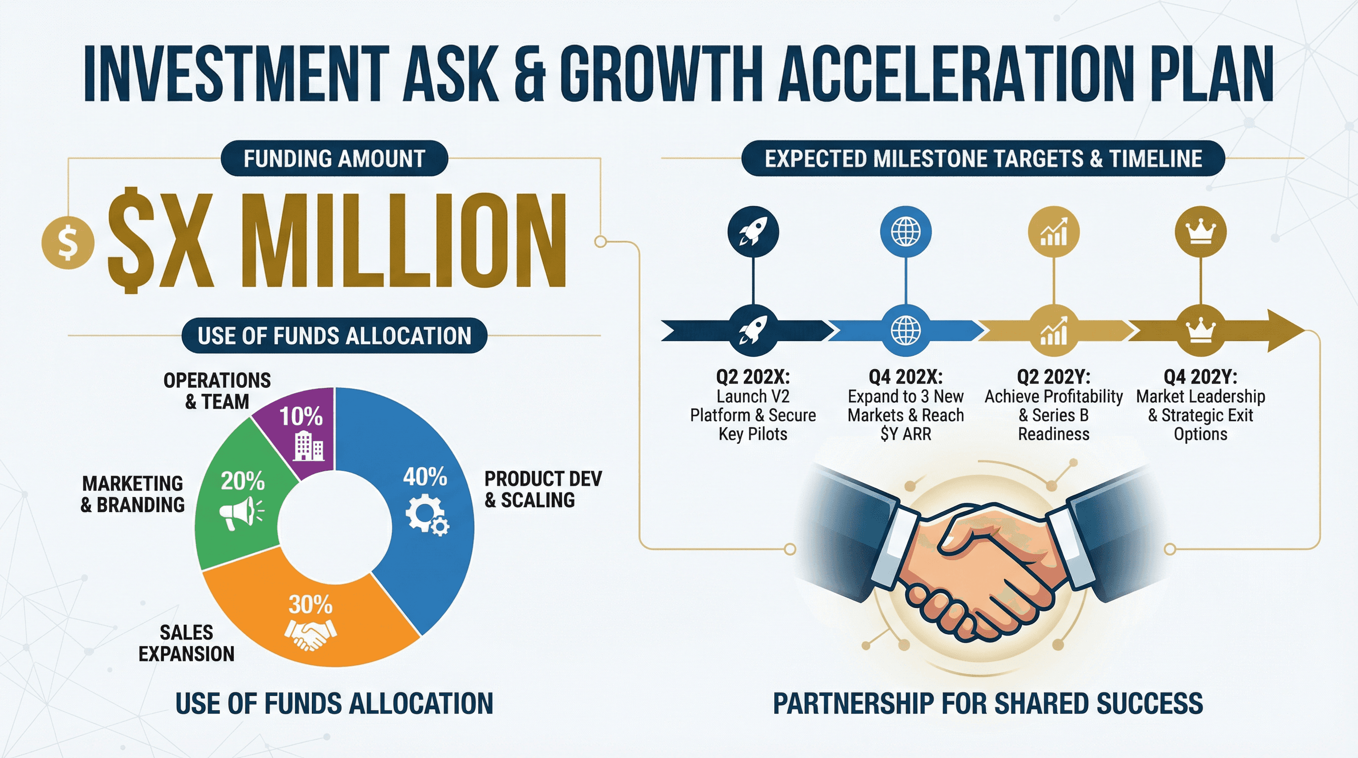 Startup Pitch: Funding Ask - Variation 3