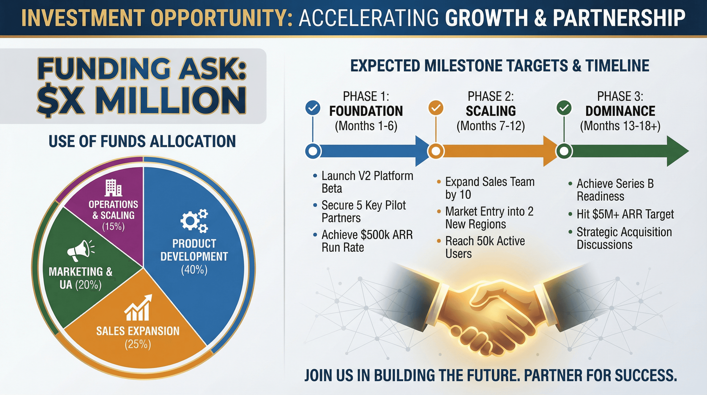 Startup Pitch: Funding Ask - Variation 4