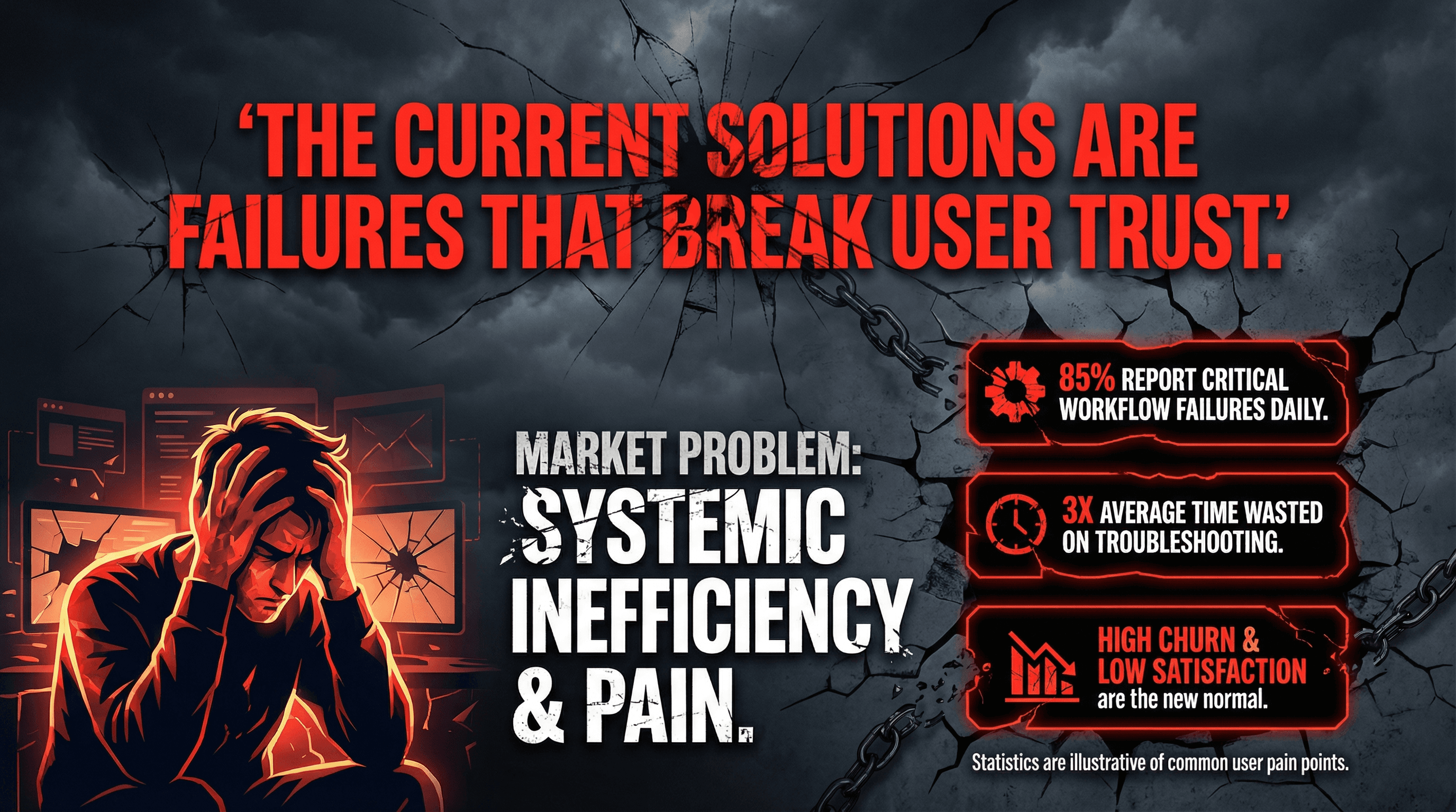 Startup Pitch: Problem Slide - Variation 4