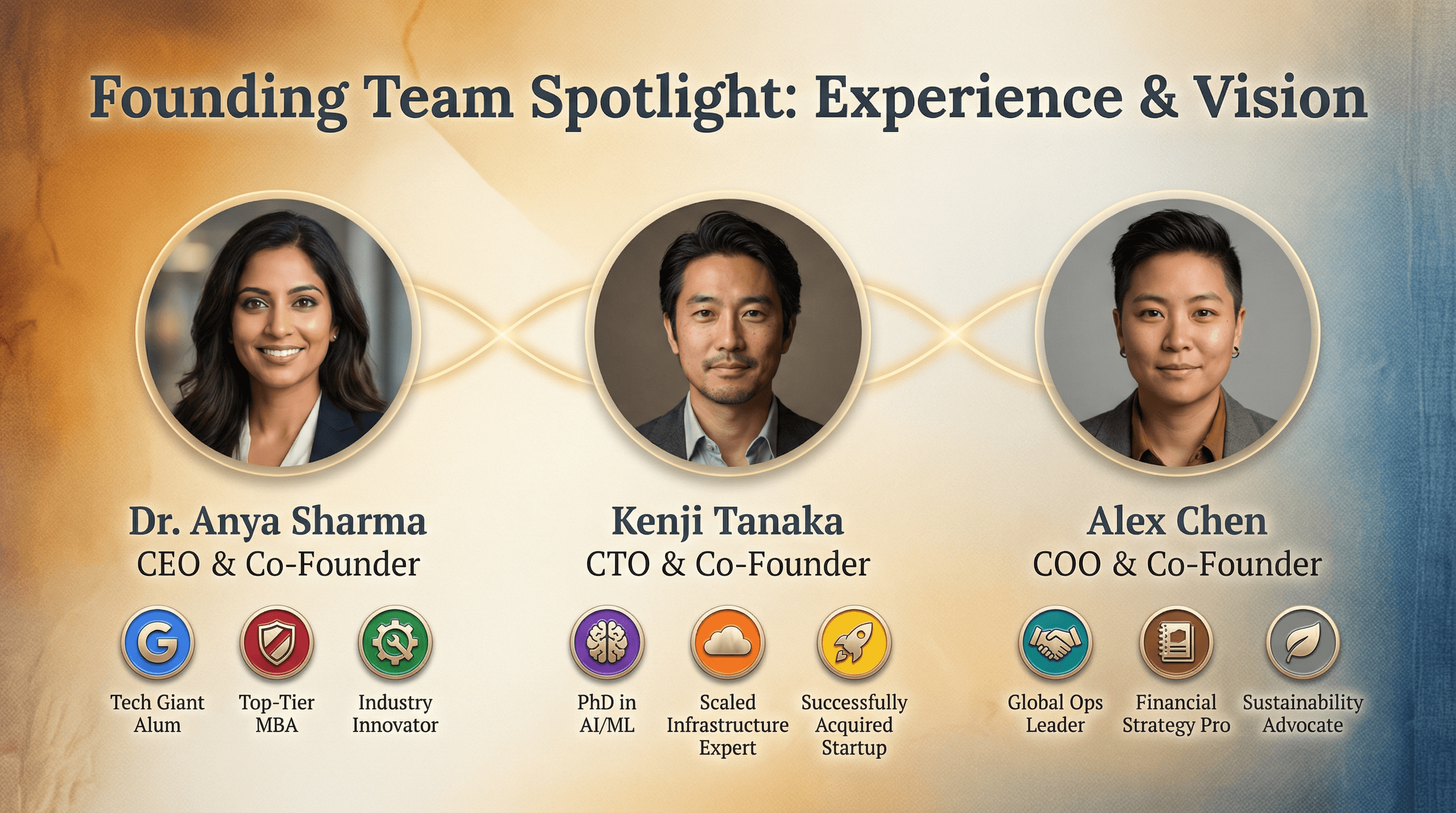 Startup Pitch: Team Introduction - Variation 2