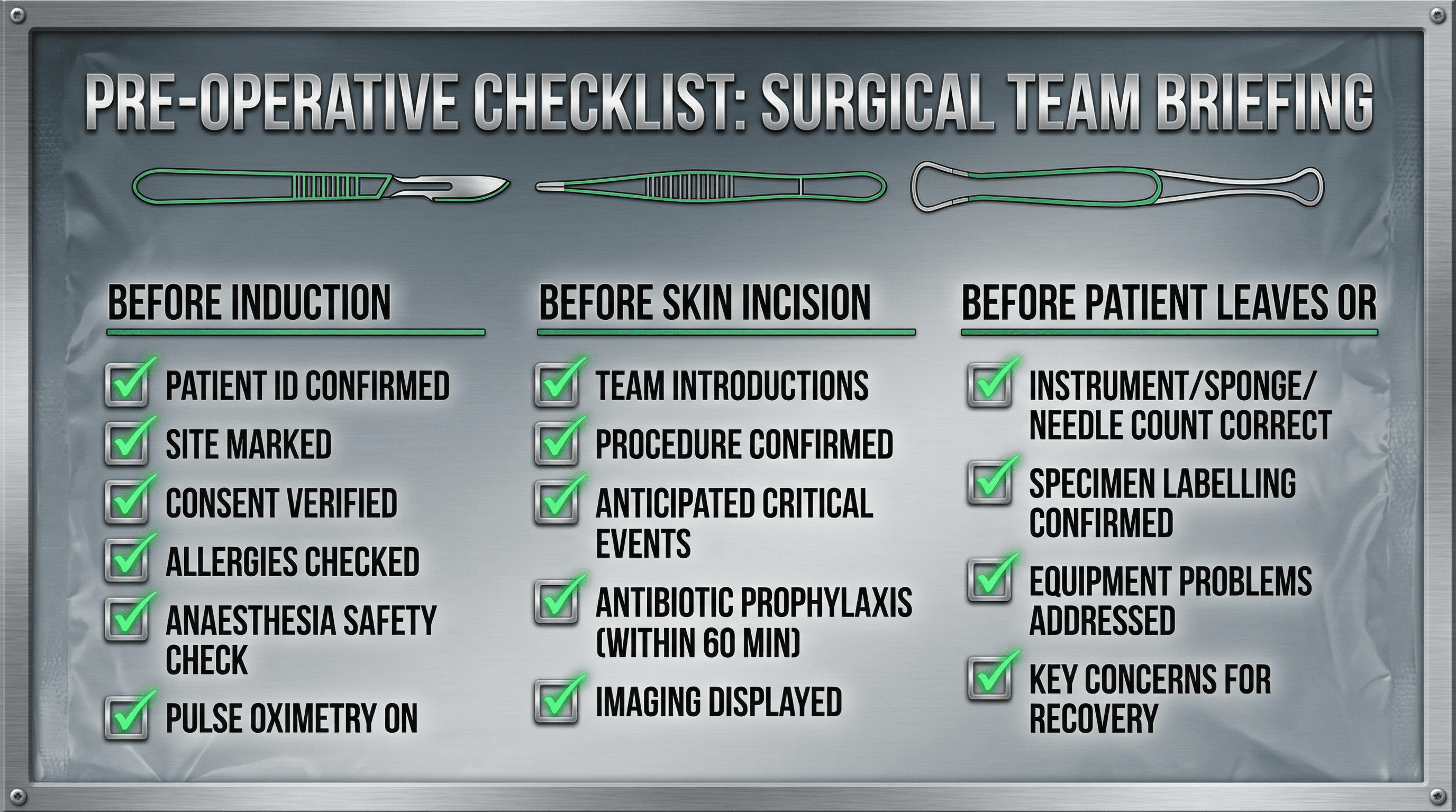 Surgery Preparation Checklist - Variation 2
