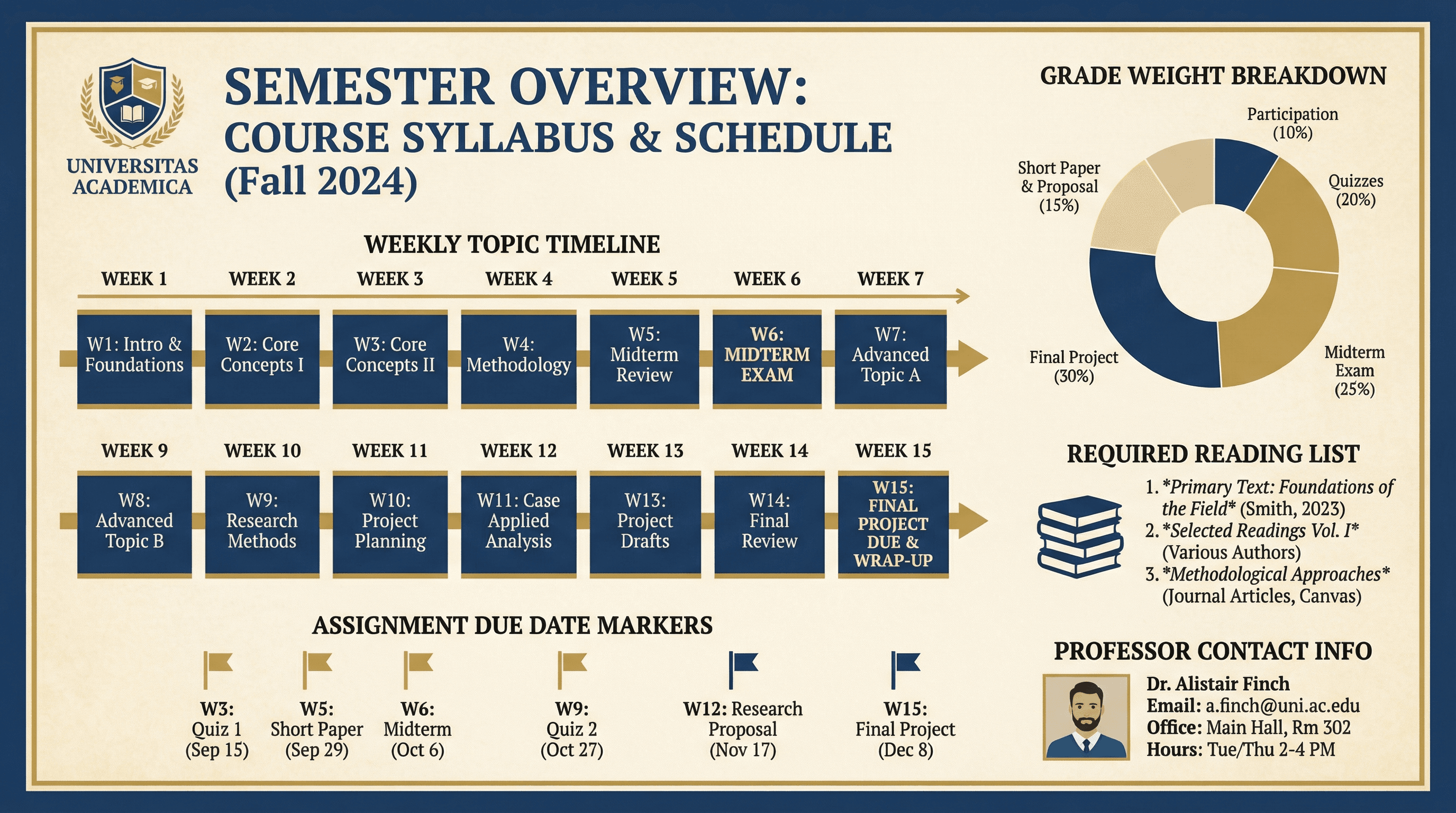 University Course Syllabus - Variation 2