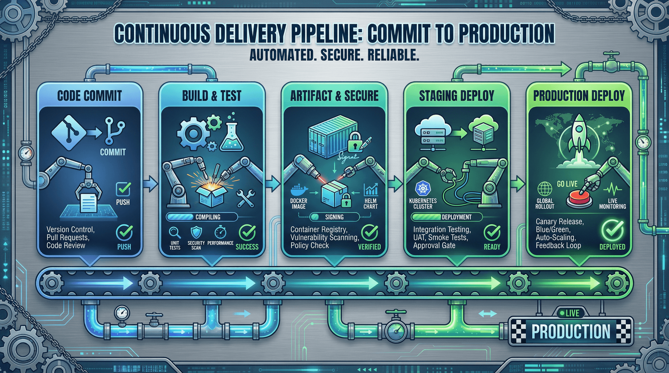 DevOps Pipeline Flow - Variation 3