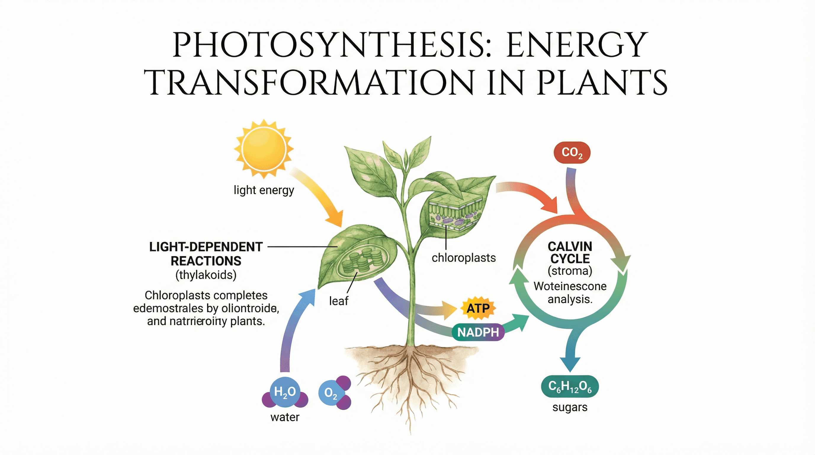 Photosynthesis Process Diagram - Variation 3