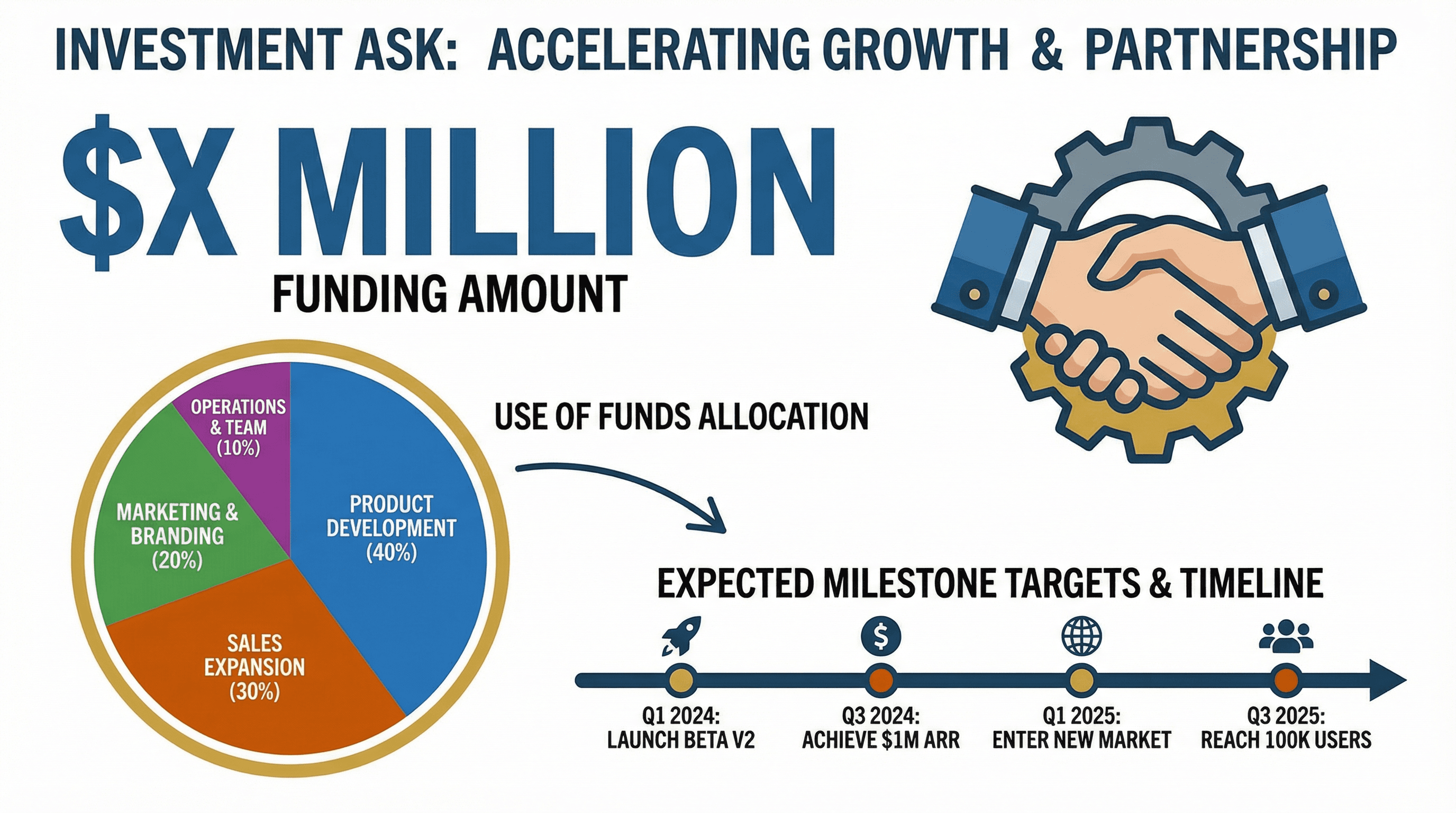 Startup Pitch: Funding Ask - Variation 2