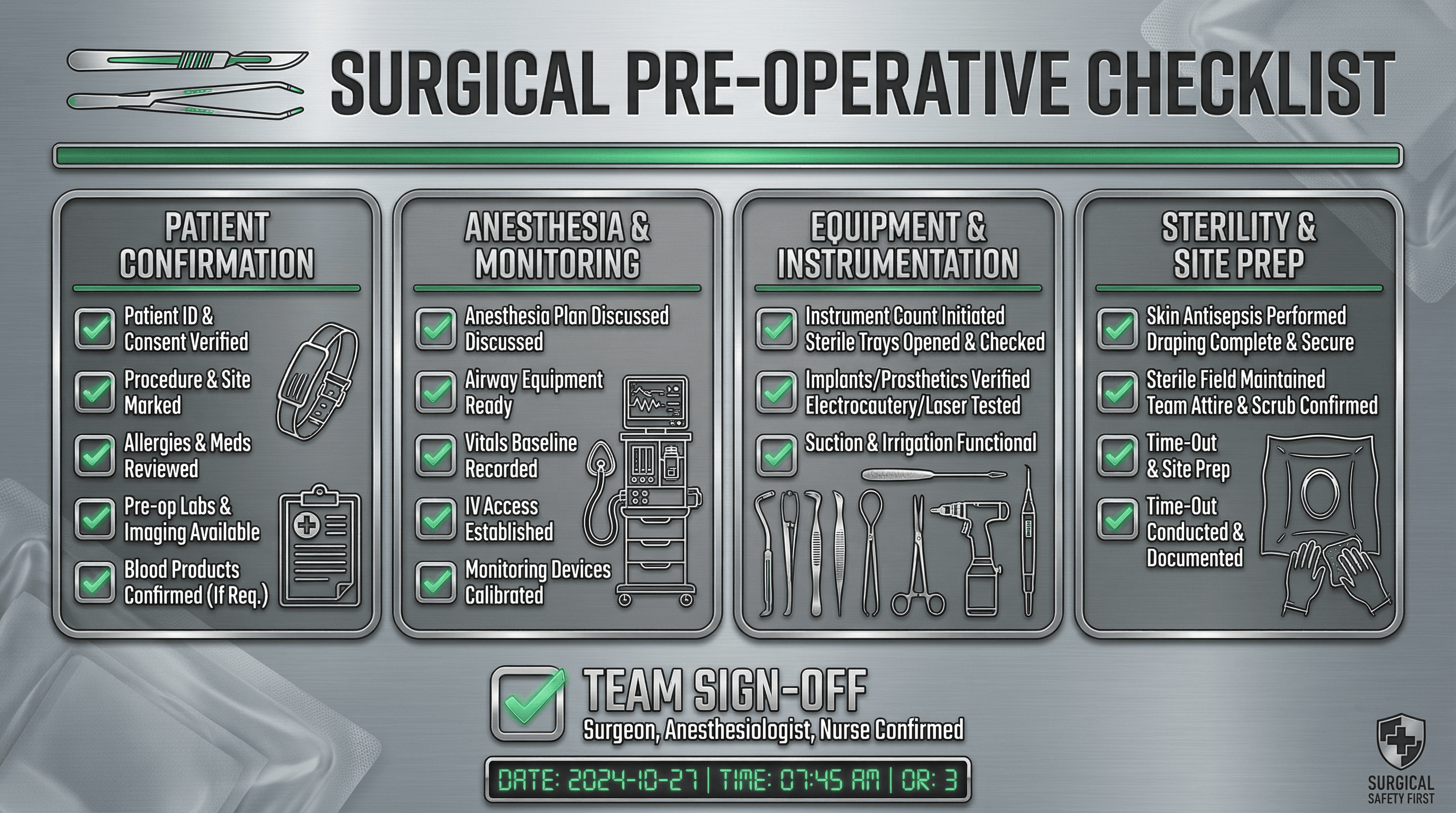 Surgery Preparation Checklist - Variation 3