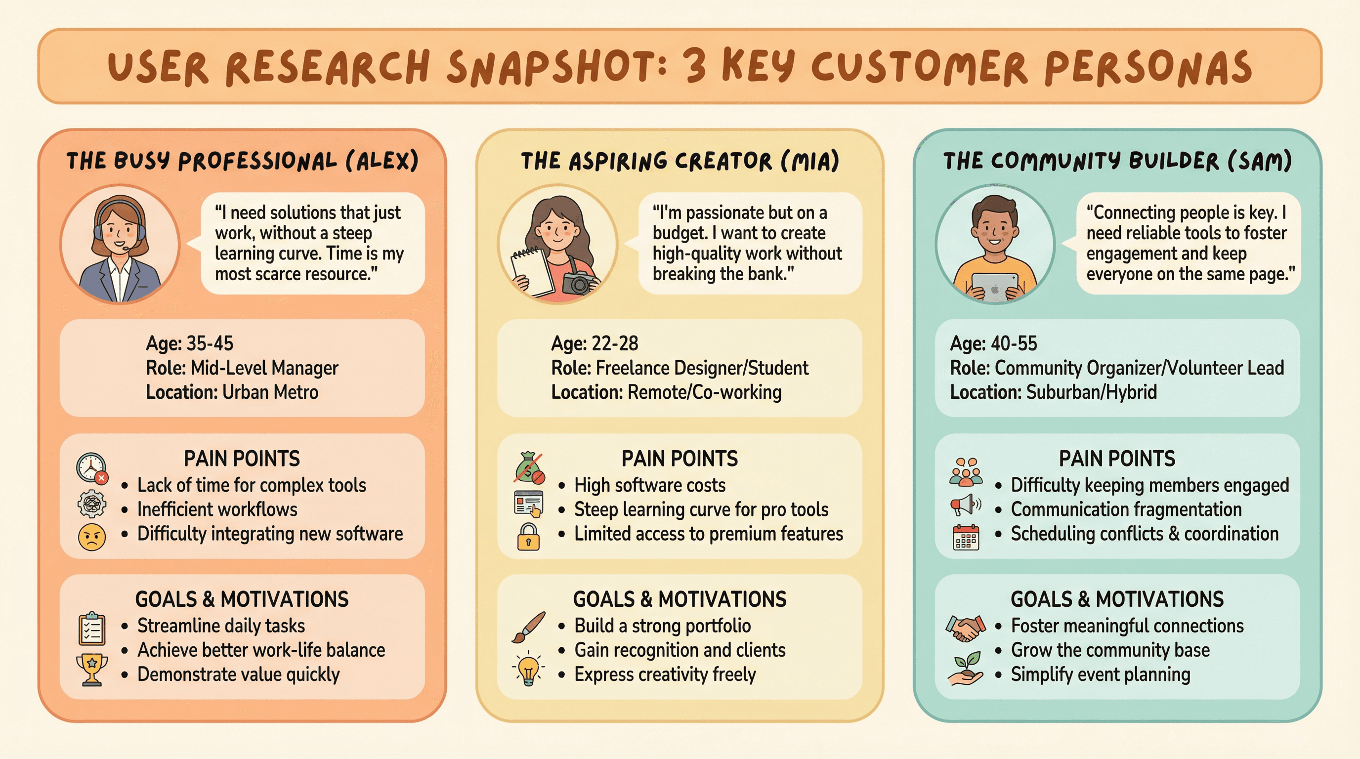 Target Audience Personas - Variation 4